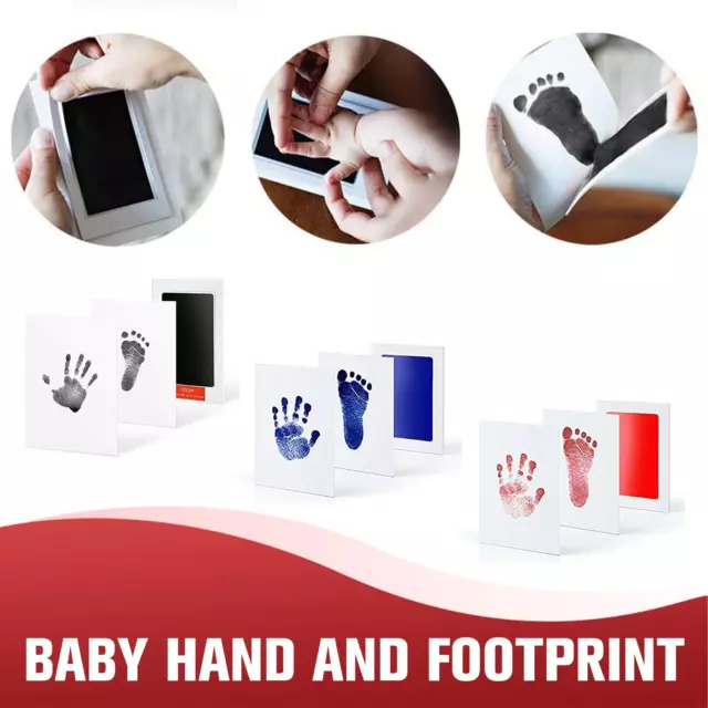 Baby Paw Print Ink Pad Pet Dog Cat Handprint Footprint Kit Stamp Pads N1F9