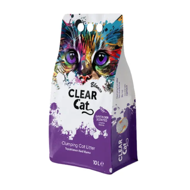 Clear Cat Blanco Lavendel Bentonitstreu Katzenstreu 10l