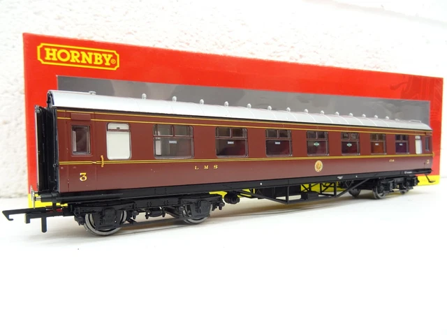 Lms Coach OO GAUGE HORNBY Lms Coach 3Rd Class 1716 (Super Detail) R4231B £49.50 ...