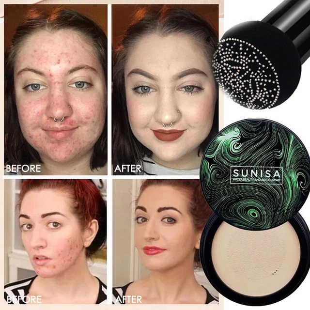 Base correctora de brillo esponja esponja maquillaje facial cojín de aire crema BB