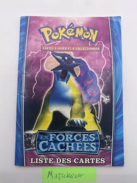 Pokémon Livret De Règles / Liste Des Cartes - Ex Forces Cachées - FR