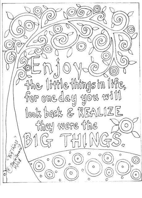 RUG HOOK CRAFT PAPER PATTERN Big Things QUOTE FOLK ART Abstract Karla Gerard