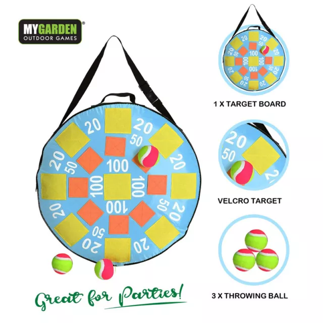 Inflatable Dart Ball Set Target Toss Garden Game Target Throw Game with Balls