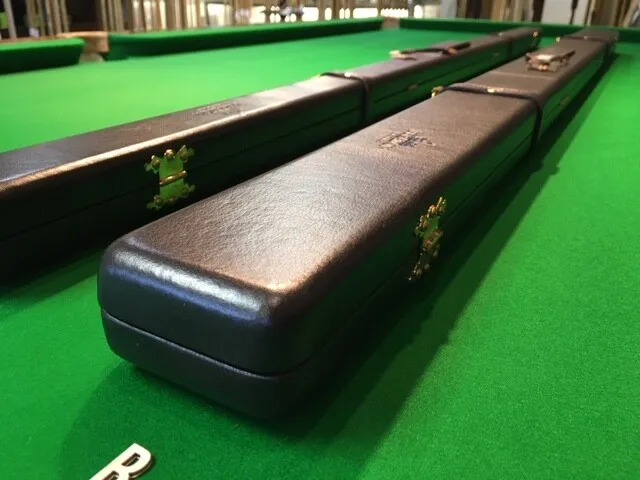 Peradon Dark Brown 1 Piece Leather Snooker Cue Cases Chesworth Cues IN STOCK !! 2