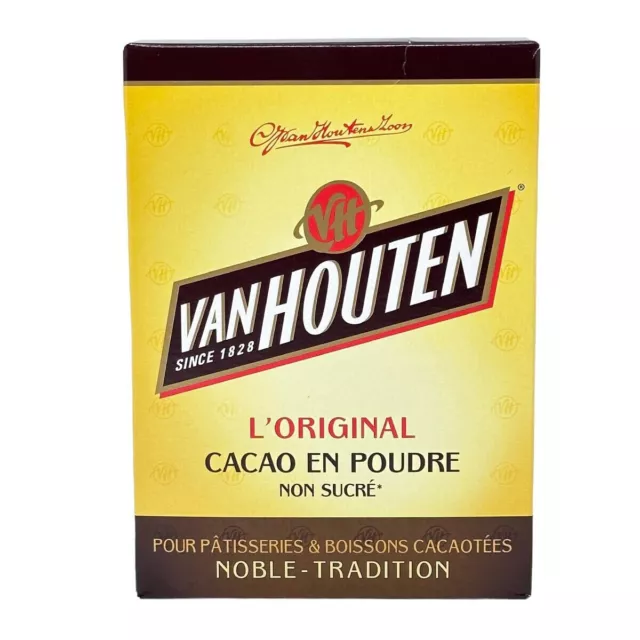 VAN HOUTEN L´ORIGINAL 100% PUR CACAO non Sucré , Kakao kein Zucker 250 Gramm