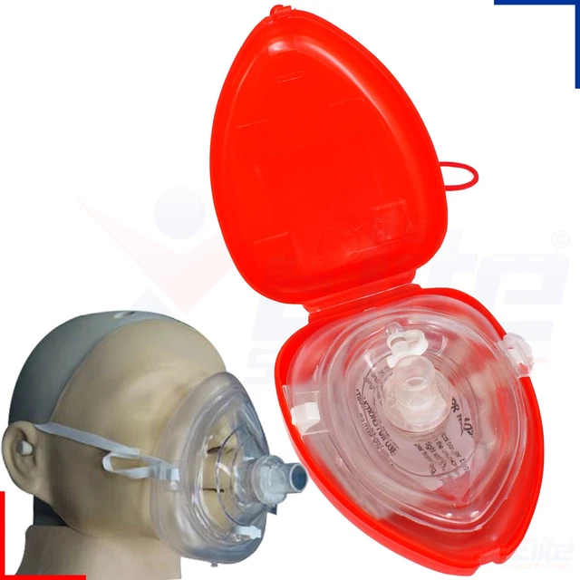 CPR FACE MASK Rescue Resuscitator Resuscitation First Aid Emergency £6. ...