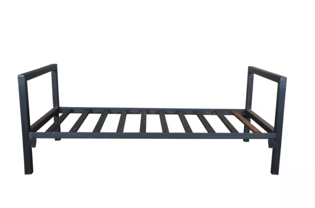 Industrial Rustic Vintage Steel Modern Minimalist Twin Size Bed Daybed