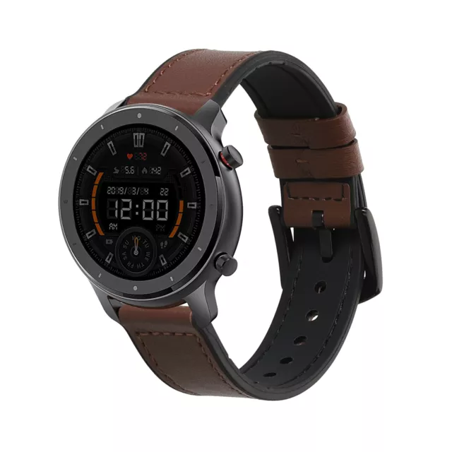 Correa de cuero compatible con Huami Amazfit GTR Mini