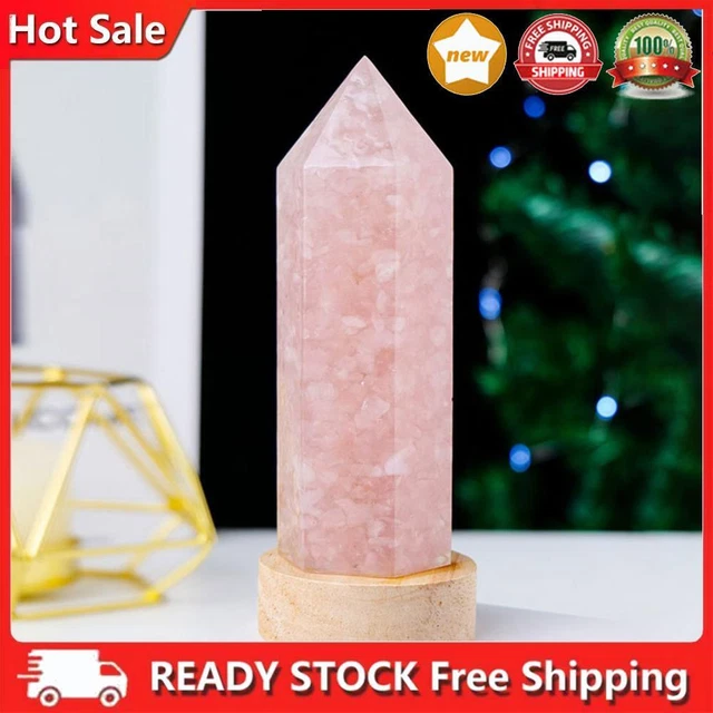 LED CRYSTAL TOWER Light Atmosphere Light Wooden Base Durable for Office