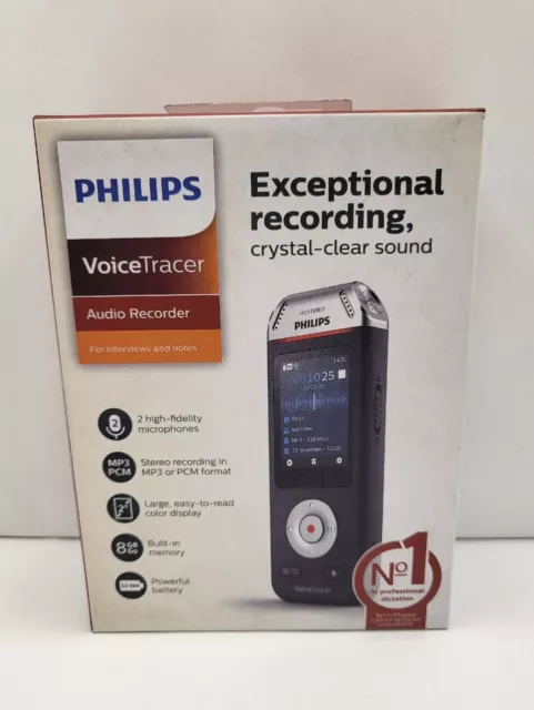 Philips VoiceTracer Voice/Audio Recorder for interviews and notes