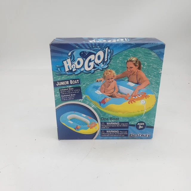 Junior Boat Pool Float Water Lounge Raft by H2O GO 48.8" x 29.1" x 9.8"