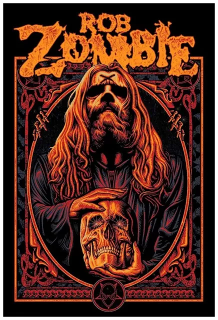 Negro Mercado Arte Co. Rob Zombie #1 Warlock Poster Retro Alta Calidad Papel