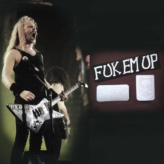 Fuk em up guitar stickers James Hetfield ESP MX220