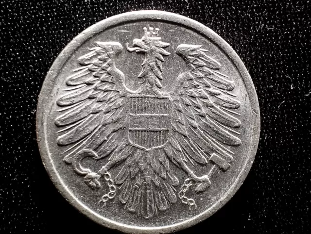 1974 AUSTRIA REPUBLIK OSTERREICH 2 GROSCHEN ALUMINUM COIN Combined Shipping!