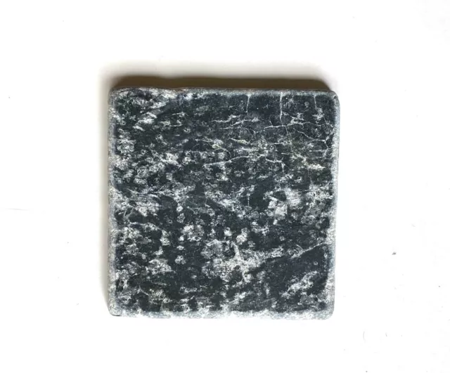 4x4 Victorian Dark Green Black Tumbled Marble Wall Floor Tile (Sold by piece)