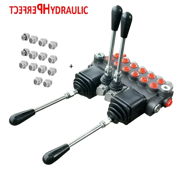 Valvola Idraulica Manuale A Leva 80L/min 6 Vie &ndash; Modello Q80/6 2J K