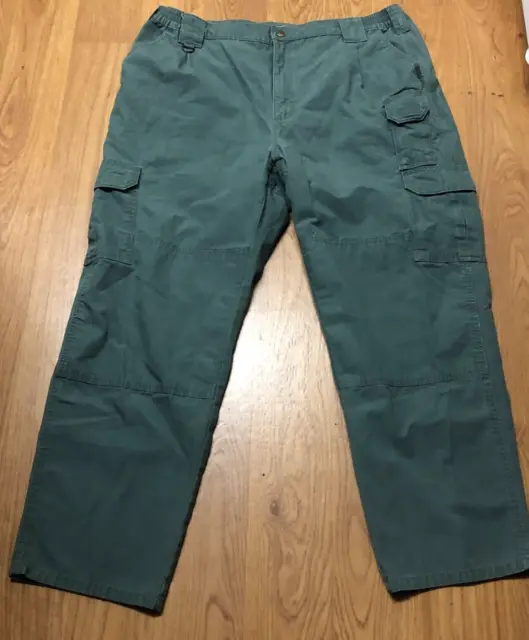 5.11 Tactical Pants Adult 42 Green Work Wear Pockets Cargo Casual Mens 42x30