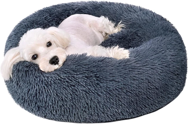 Calming Dog Bed for Small Dogs, Comfort Donut Dog Beds for Medium Large Dogs,...