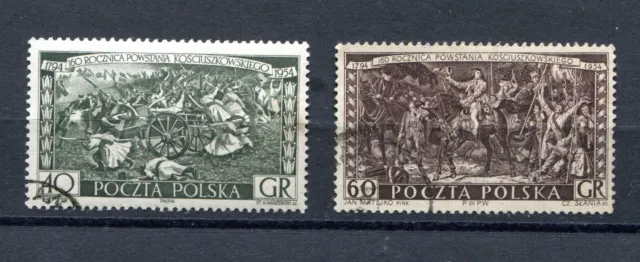 Briefmarken, Polen, Polska, Kosciuszko, Fi. 740 - 41, 1954, gestempelt