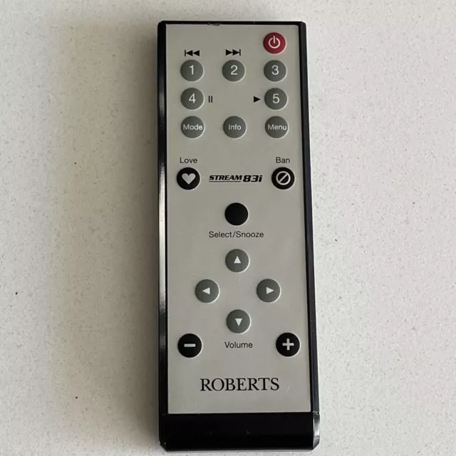 Genuine Roberts Stream 83i DAB Radio Remote Control - Needs New Battery