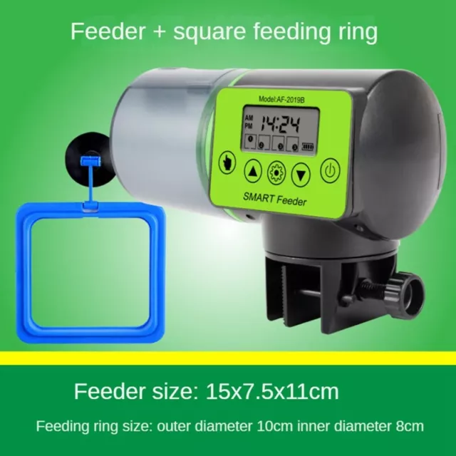 Automático alimentador para peces, LCD muestra temporizador, accesorios para acuario4896