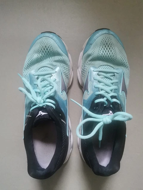 Mizuno Wave Inspire 15 Damen Laufschuhe Sport Fitness Running Grün Größe 42