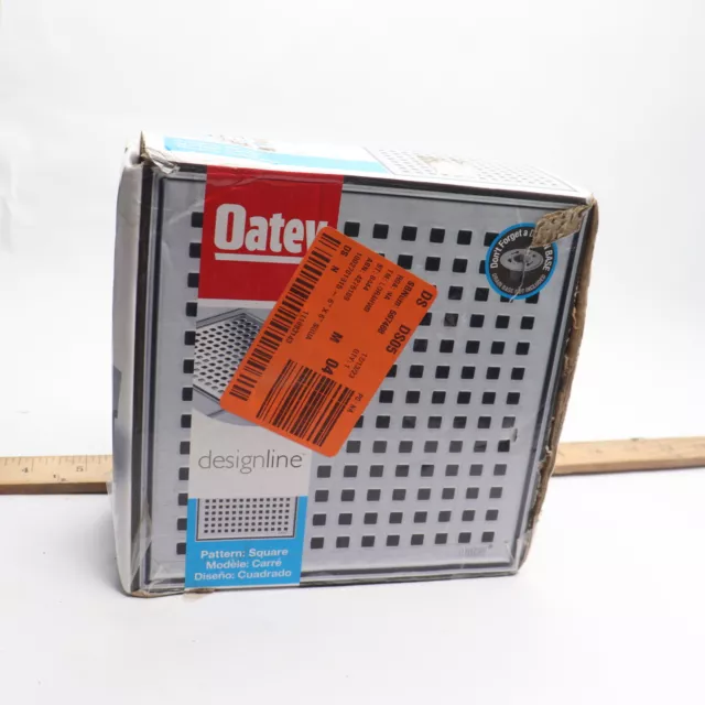 Oatey Square Shower Drain With Drain Cover Stainless Steel 6"x6"