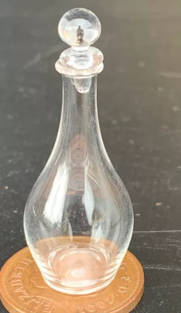 1:12 Échelle Véritable Verre Décanteur Avec Une Transparent Base Tumdee Poupées