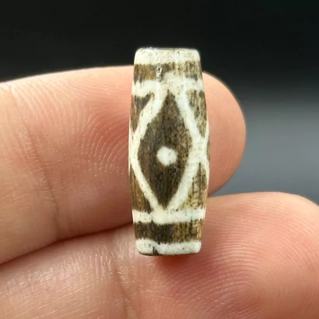 Very Rare  Ancient Genuine Unique Burmese Pyu Pumtek Bead