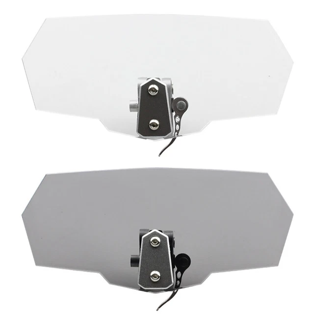 Motorcycle Motorbike Clip On Windshield Wind Screen Deflector Extension Spoiler 3