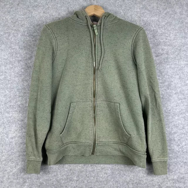 Mountain Warehouse Hoodie Womens UK 10 Green Fleece Lined Green Jumper Pockets