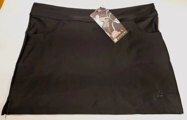 Hapari Women's Straight Cover-Up Swim Skirt Only Black Size Small NWT