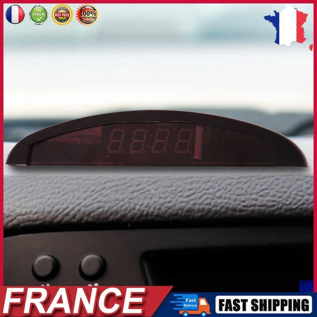 Automobile Electronic Clock Convenient Night Light Clock Plastic Car Accessories