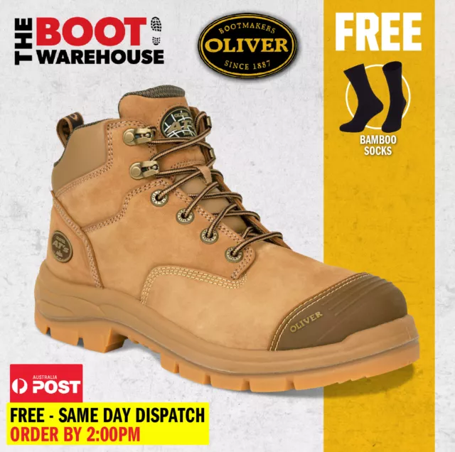 Oliver Stone 55350Z Safety 130mm Steel Toe Zip Work Boots 55-350z NEW COLOUR!