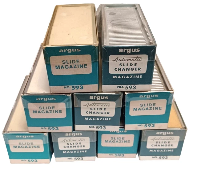 Revistas vintage con cambiador de diapositivas automático Argus número Lote de 993