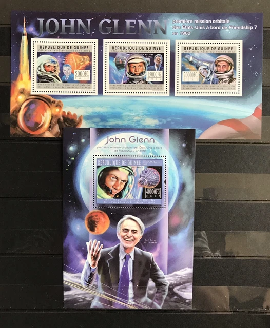 John Glenn - Space of The USA on stamps Guinea - MNH**AB