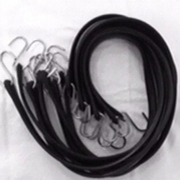 10 Pack 31" EPDM Rubber Tie Down Cord Galvanized Hooks Bungee Strap Rope Elastic 2