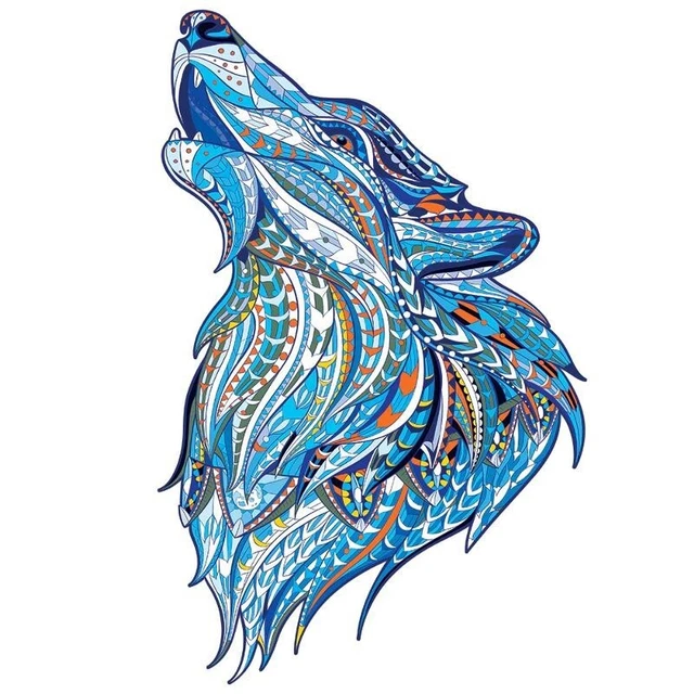 Wolf Shaped Jigsaw Toys Adult Kids Educational Intellectual Game Christmas Gifts