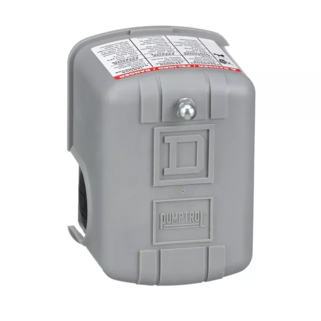 Square D by Schneider Electric 9013FSG2J20 Air-Pump Pressure Switch, NEMA 1, 20-