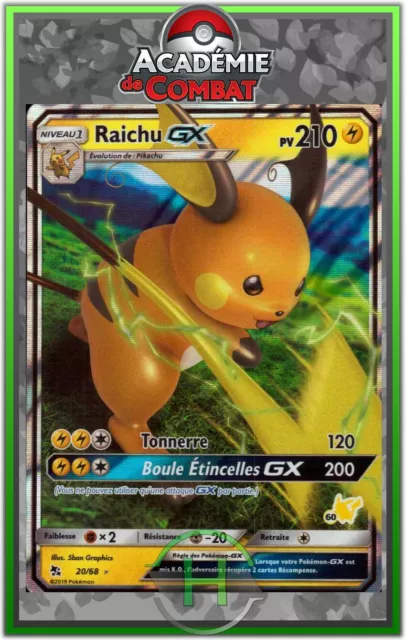 Raichu GX - SL00:Combat Academy - 20/68 - New French Pokemon Card