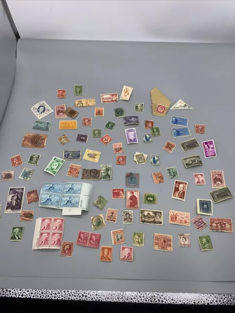 Large Lot of Postage Stamps-Unsorted-US & Foreign-