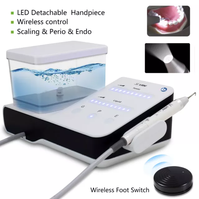 Dentaire Ultrasonic Scaler & LED Handpiece Wireless Control Scaling Perio Endo