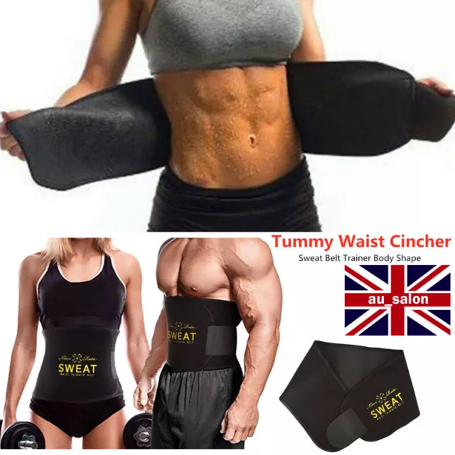 Sauna Slimming Belt Body Shaper Wrap Weight Loss Fat Burner Cellulite Burn Tummy