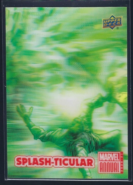 2020-21 UD Marvel Annual IMMORTAL HULK, #34 Splash-Ticular 3D S12