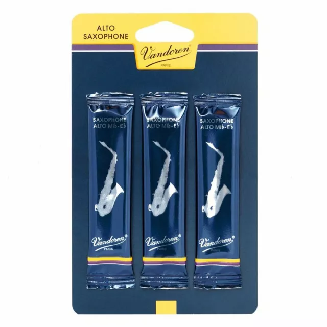 Vandoren Traditional Alto Sax/Saxophone Reeds 3 Pack, Various SR21