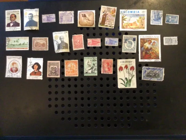 26 mint and used stamps from Colombia Great mix all different