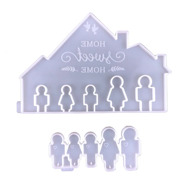 Key Chain Silicone Mold Entrance Key Hanger Glue Mold DIY Door Wall Hanging Rack