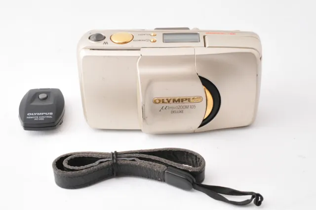 [All Works Near MINT] Olympus μ mju Zoom 105 Deluxe 35mm Camera From JAPAN