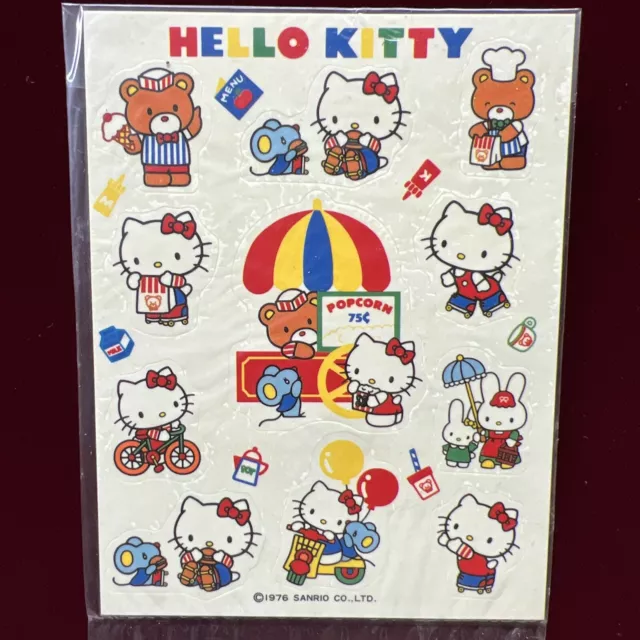 Vintage Hello Kitty Stickers 1976 RARE