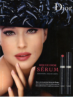 Publicité Advertising 1220 2011  Dior parfums  Raisinage  crée rouge lèvres maqu 